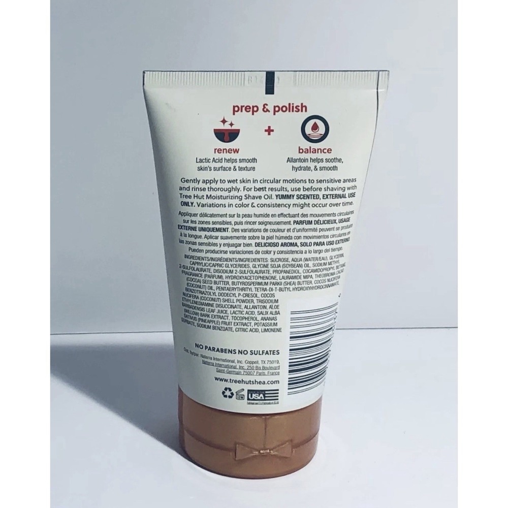 Tree Hut Coco Colada Pre-Shave Foaming Polish 7oz Lactic Acid Allantoin NEW - Picture 2 of 2